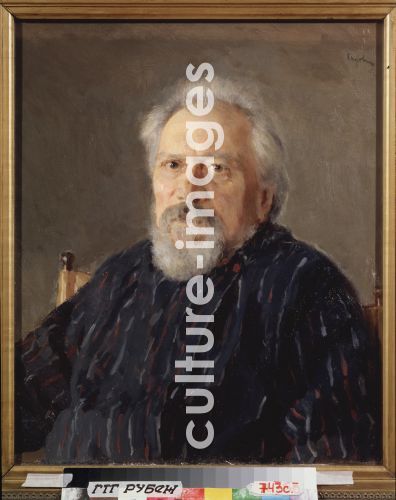 Valentin Alexandrowitsch Serow, Porträt des Schriftstellers Nikolai Leskow (1831-1895)