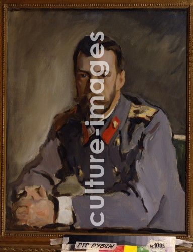 Valentin Alexandrowitsch Serow, Porträt des Kaisers Nikolaus II.