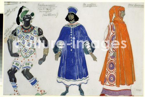 Léon Bakst, Kostümentwurf zum Ballett Das Martyrium des heiligen Sebastian nach G. D