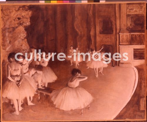 Edgar Degas, Die Tanzklasse auf der Bühne