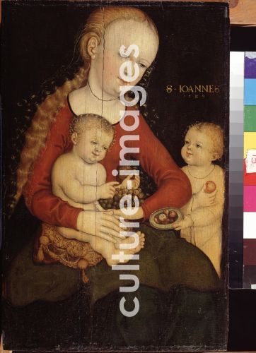 Lucas Cranach der Ältere, Madonna mit dem Kind und dem Johannesknaben