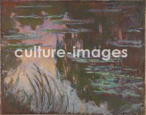 Claude Monet, Seerosen. Untergehende Sonne
