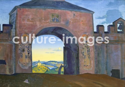 Nicholas Roerich, Und wir öffnen die Tore (aus der Serie Sancta)