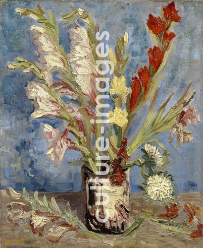 Vincent van Gogh, Vase with gladioli and China asters