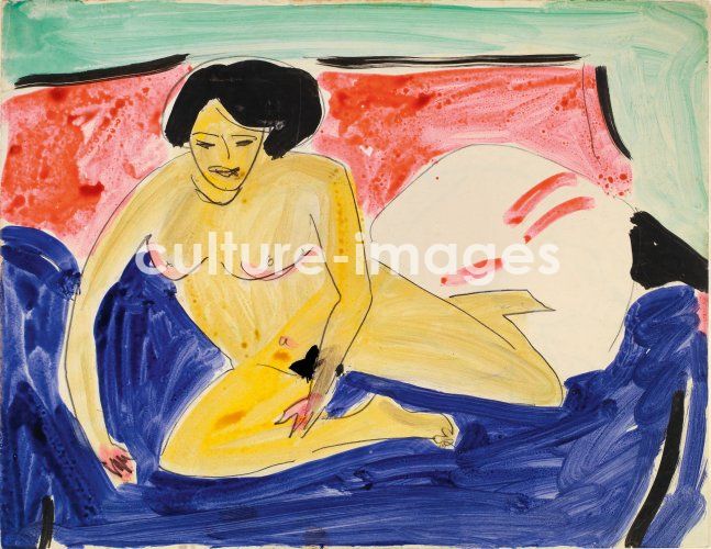 Ernst Ludwig Kirchner, Sitzender Akt auf Diwan