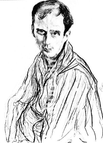 Valentin Alexandrowitsch Serow, Porträt des Ballettmeisters Michail Fokin