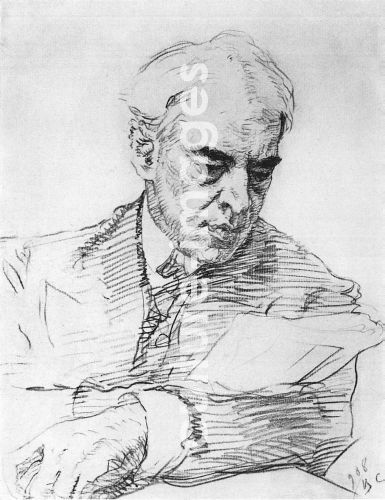 Valentin Alexandrowitsch Serow, Porträt des Regisseurs Konstantin S. Stanislawski (1863-1938)
