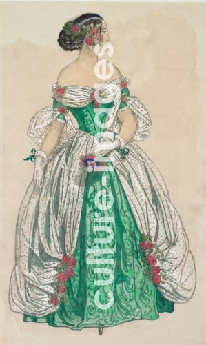 Léon Bakst, Kostümentwurf zum Ballett Les Papillons von Robert Schumann