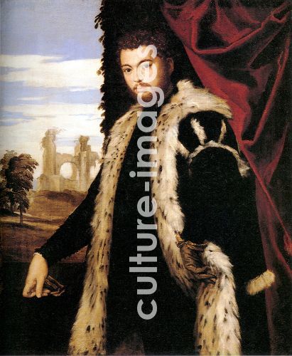 Paolo Veronese, Porträt eines jungen Mannes im Luchspelz