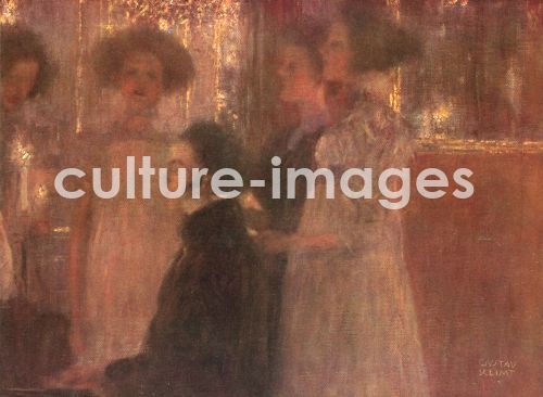 Gustav Klimt, Schubert am Klavier (Entwurf)