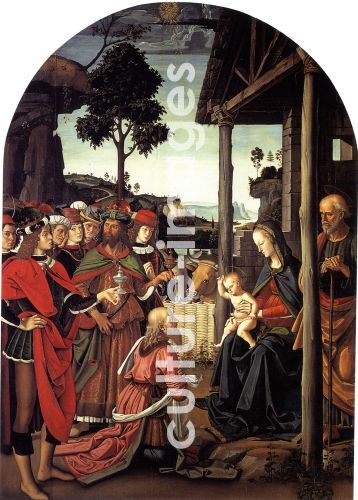 Perugino, Die Anbetung der Könige