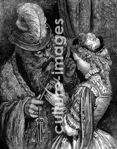 Gustave Doré, Buchillustration zu Les contes von Charles Perrault Gustave Doré, Buchillustration zu Les contes von Charles Perrault