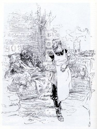 Ilja Jefimowitsch Repin, Illustration zur Erzählung Der Tod des Iwan Iljitsch von L. Tolstoi