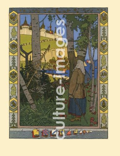 Iwan Jakowlewitsch Bilibin, Illustration zum Märchen Finist, der Falke