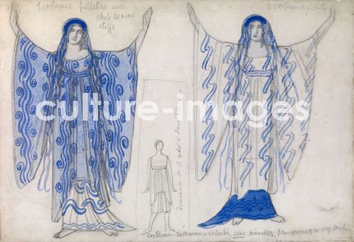 Léon Bakst, Phaedra. Costume design for the drama Hippolytus by Euripides