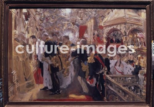 Valentin Alexandrowitsch Serow, The Coronation of Emperor Nicholas II in the Assumption Cathedral