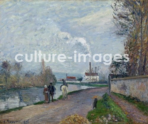 Camille Pissarro, The Oise near Pontoise in Grey Weather