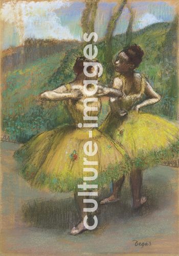 Edgar Degas, Danseuses jupes jaunes (Deux danseuses en jaune)