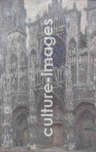 Claude Monet, Rouen Cathedral. The portal, Grey Weather