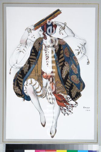 Léon Bakst, Jewish Dance. Costume design for the ballet Cléopatre