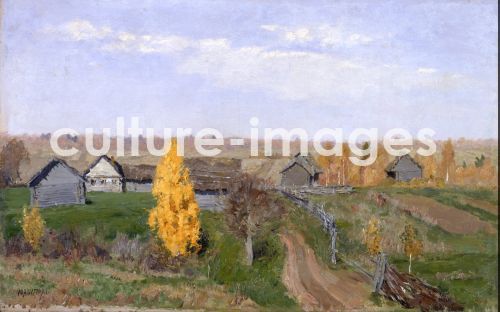 Isaak Iljitsch Lewitan, Golden autumn. Slobodka