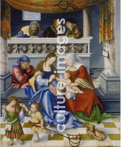 Lucas Cranach der Ältere, Altarpiece of the Holy Kinship. Central panel