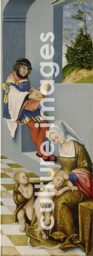 Lucas Cranach der Ältere, Altarpiece of the Holy Kinship.Right panel