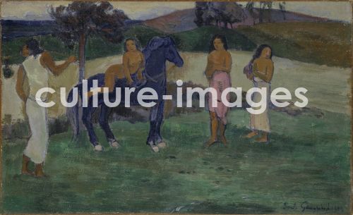 Paul Gauguin, Composition with Figures and a Horse