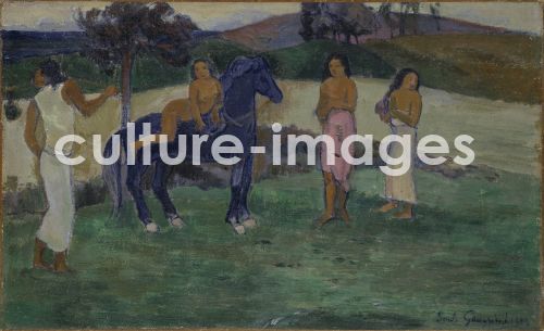 Paul Gauguin, Composition with Figures and a Horse