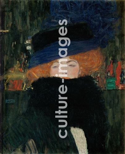 Gustav Klimt, Lady with Hat and Feather Boa