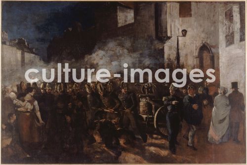 Gustave Courbet, Firemen running to a blaze