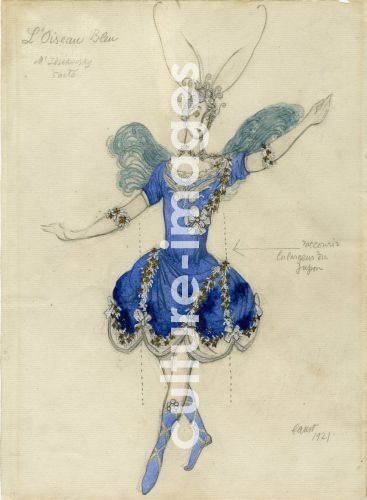 Léon Bakst, Costume design for the ballet Sleeping Beauty by P. Tchaikovsky