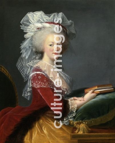 Marie Louise Elisabeth Vigée-Lebrun, Marie Antoinette with a book