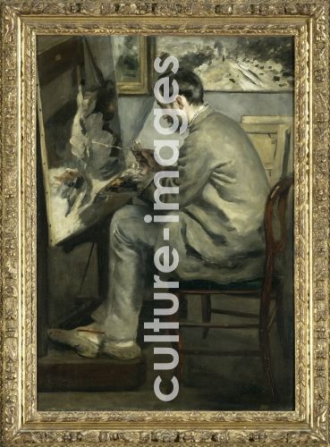 Pierre Auguste Renoir, Frédéric Bazille at his easel