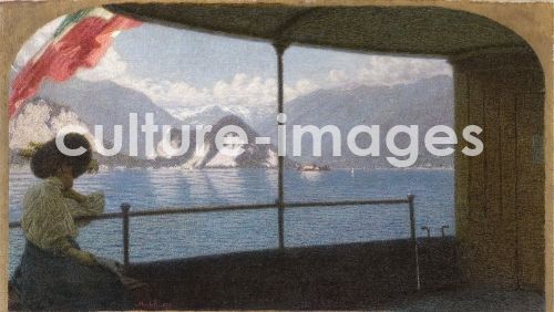 Angelo Morbelli, A Boat on Lake Maggiore