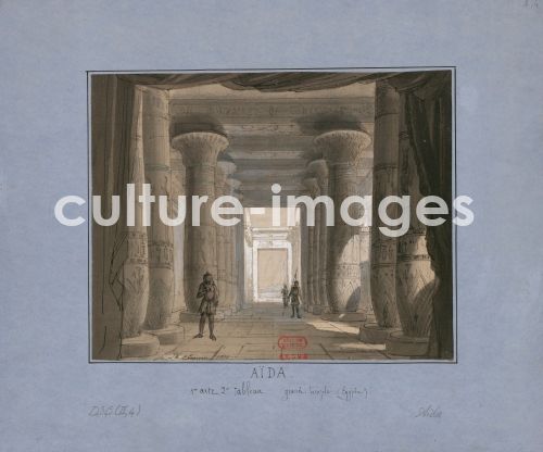 Philippe Chaperon, Set design for opera Aida by Giuseppe Verdi. Théâtre de l