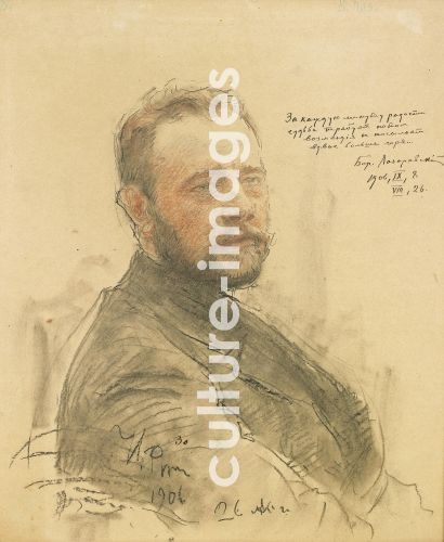 Ilja Jefimowitsch Repin, Portrait of the writer Boris Alexandrovich Lazarevsky (1871-1936)