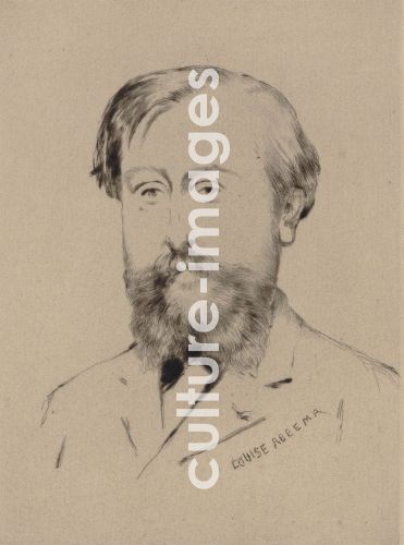 Louise Abbéma, Portrait of the composer Léo Delibes (1836-1891)