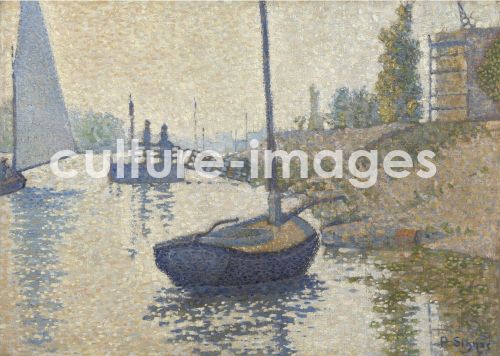 Paul Signac, Ponton de la Félicité at Asnières (Opus no. 143)