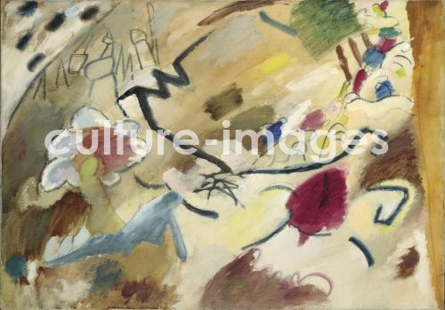 Wassily Wassiljewitsch Kandinsky, Improvisation with horses (Study for Improvisation 20)
