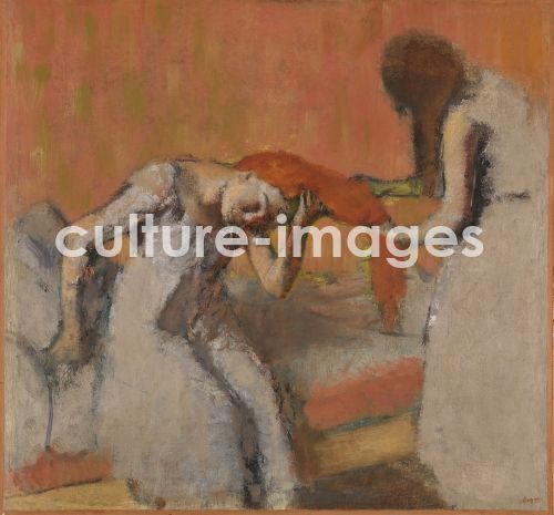 Edgar Degas, Woman having her hair combed