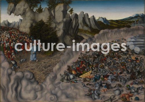 Lucas Cranach der Ältere, The Crossing of the Red Sea (Pharaoh