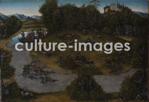 Lucas Cranach der Ältere, Stag Hunt with the Elector Frederick the Wise