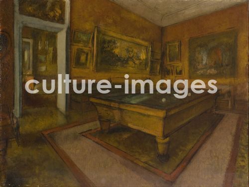Edgar Degas, Billiard Room at Ménil-Hubert