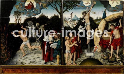 Lucas Cranach der Ältere, Allegory of Law and Grace