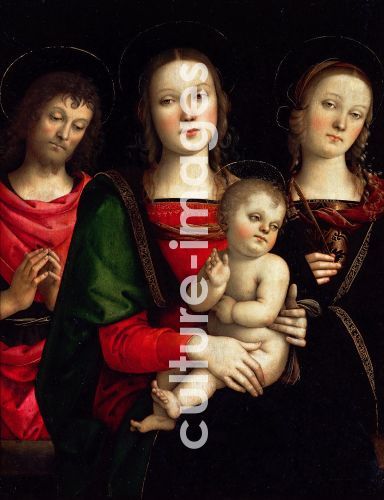 Perugino, Madonna and Child with Saints Catherine of Alexandria and John the Baptist