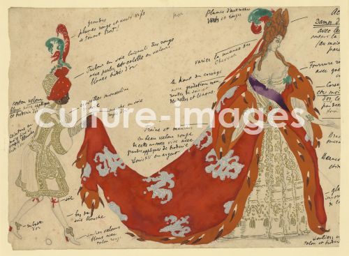 Léon Bakst, Costume design for the ballet Sleeping Beauty by P. Tchaikovsky