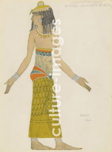 Léon Bakst, Costume design for the ballet Hélène de Sparte by E. Verhaeren and D. de Séverac