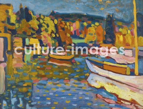Wassily Wassiljewitsch Kandinsky, Study for autumn landscape with boats