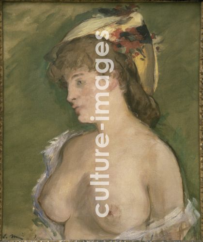 Édouard Manet, Blonde Woman with Bare Breasts